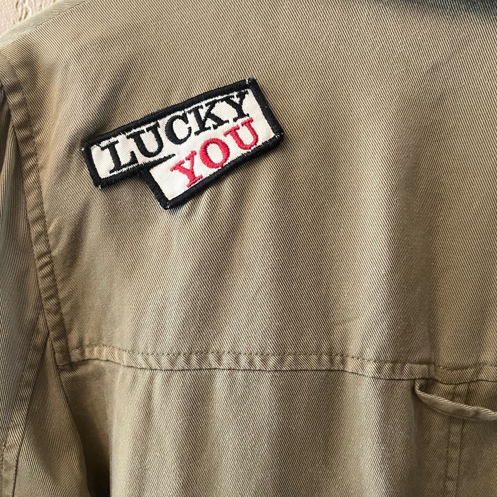 Zara Utility Patch Jacket Women’s Small Khaki 100… - image 6